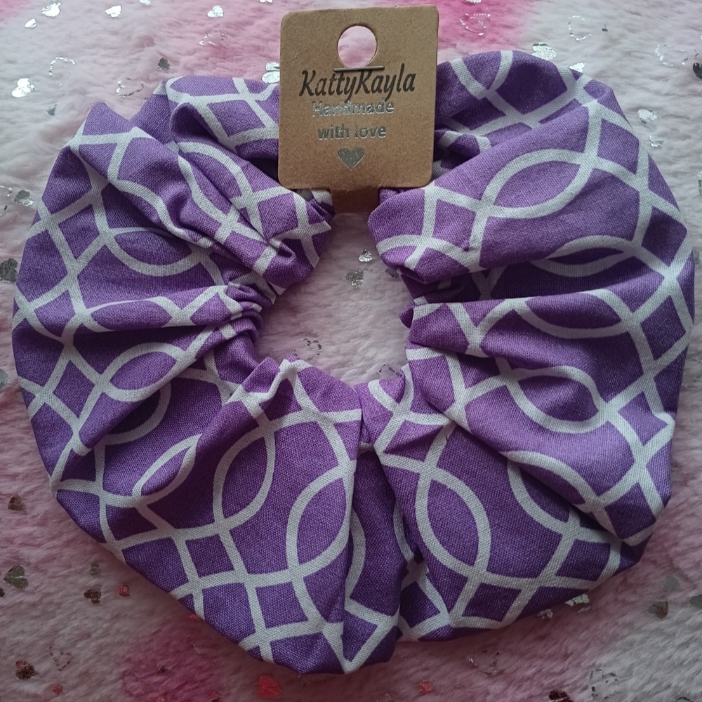 Purple Hair Scrunchie